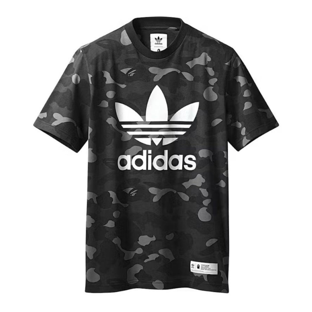 BAPE X adidas adicolor T恤（煤灰）