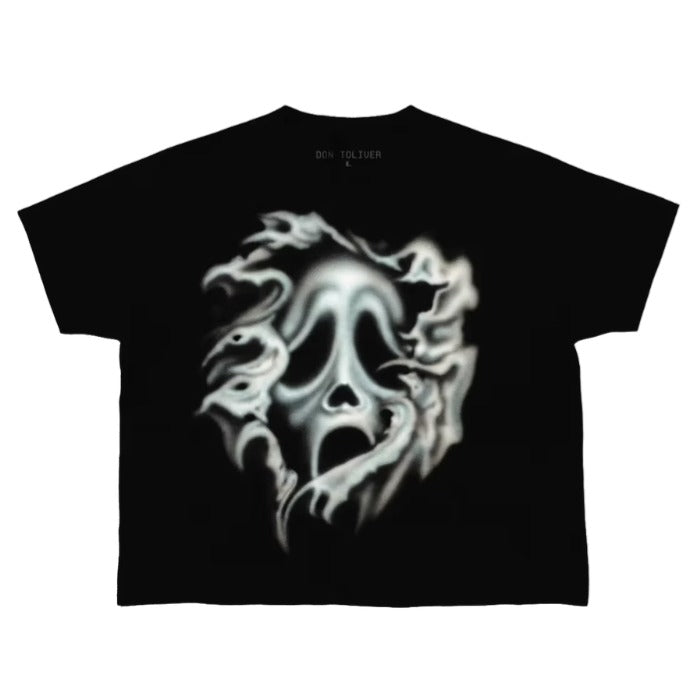 Travis Scott x Don Toliver x Scream Airbrush Ghostface Tee (BLACK)