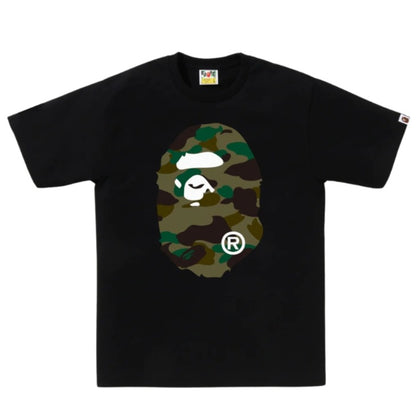 BAPE 1st Camo Big Ape Head Tee (BLACK/GREEN)