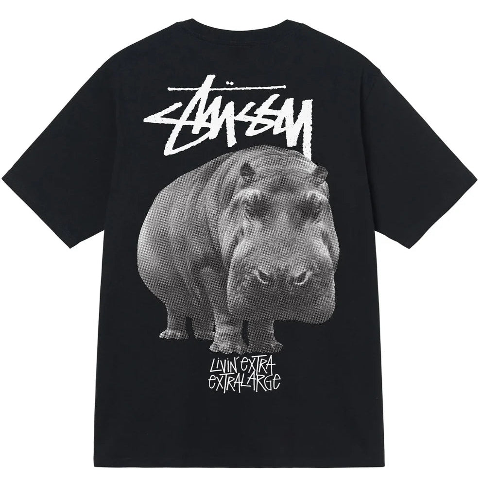 Stussy Tee Big Hippo (BLACK)