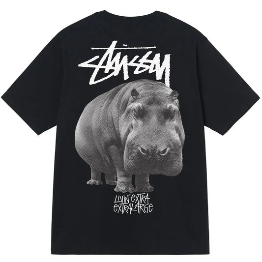 Stussy Tee Big Hippo (BLACK)
