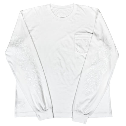 Chrome Hearts Pocket Crew L/S T-Shirt (WHITE/WHITE)