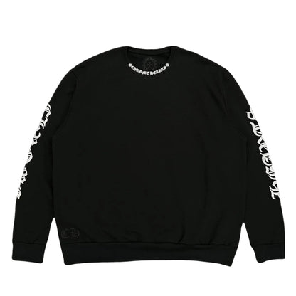 Chrome Hearts Neck Logo Crewneck (BLACK)