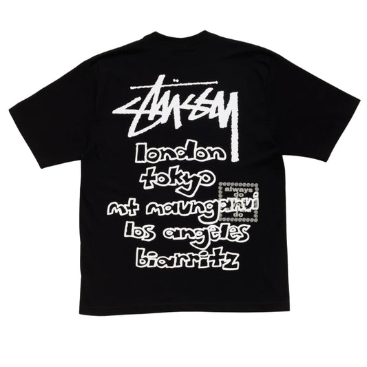 Stussy x Always Tee World Tour (BLACK)