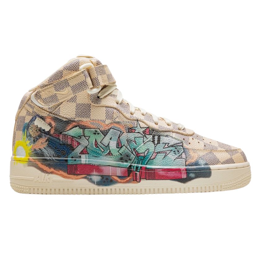 Nike Air Force 1 Mid  X Louis Vuitton Low By Virgil Abloh (GRAFFITI)