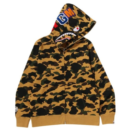 BAPE 1st Camo Shark Full Zip Hoodie (YELLOW)