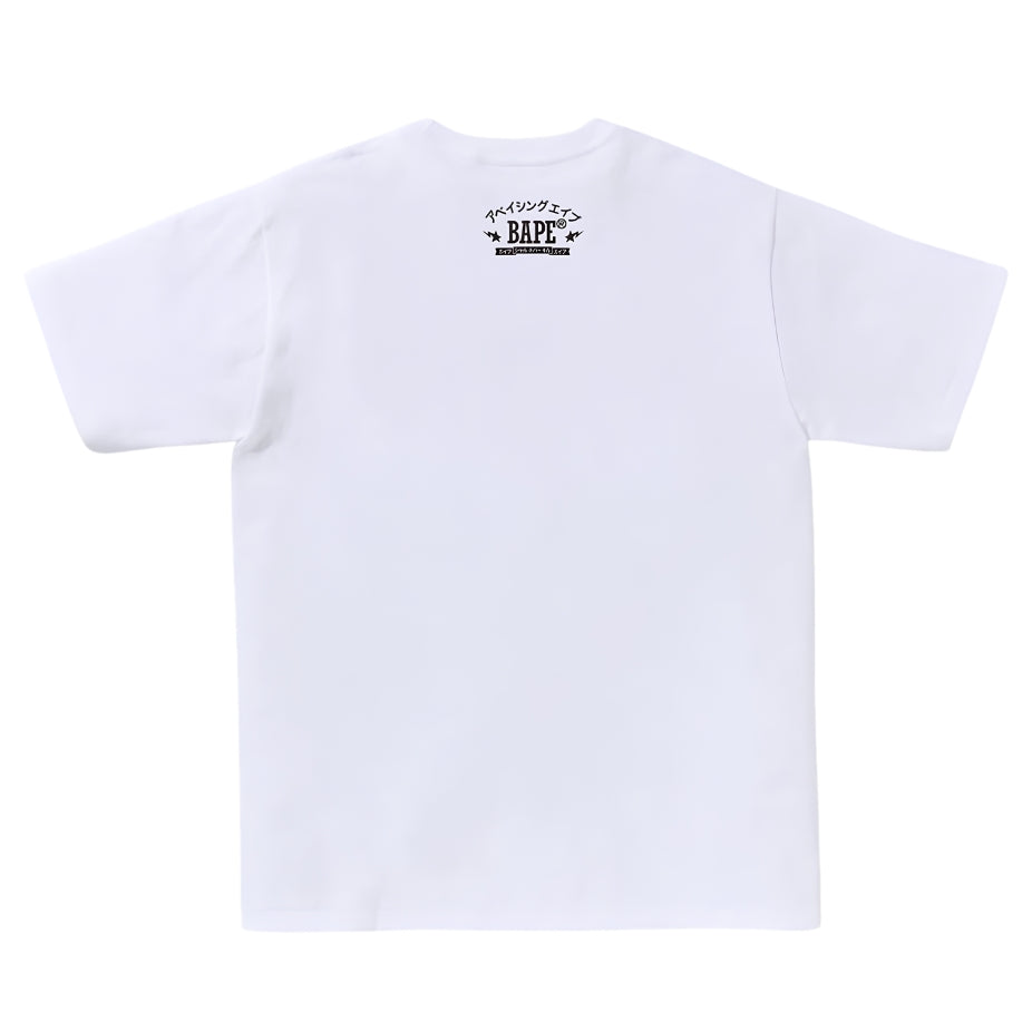 BAPE ABC Camo Japan Big Ape Head Tee (WHITE/BLUE)