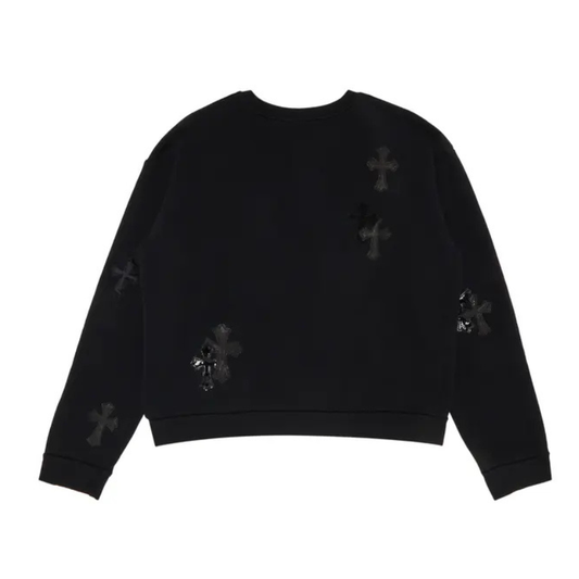 Chrome Hearts Multicross Patch Crewneck (BLACK)