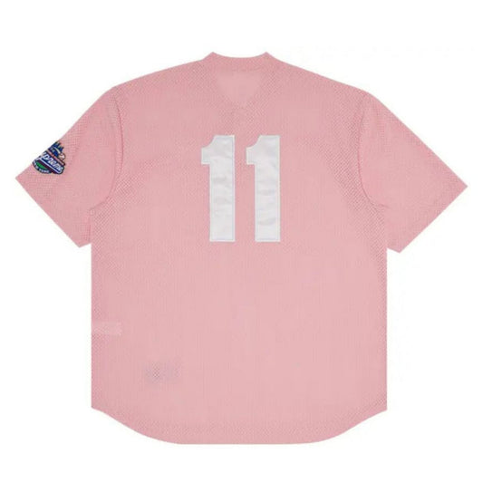 Supreme S logo Baseball Henley (PINK)