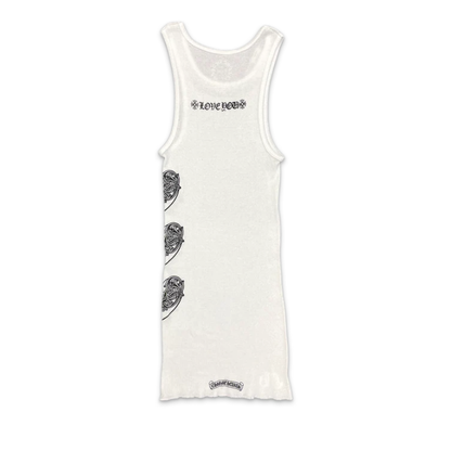Chrome Hearts Love You Rib Tank (WHITE/BLACK)