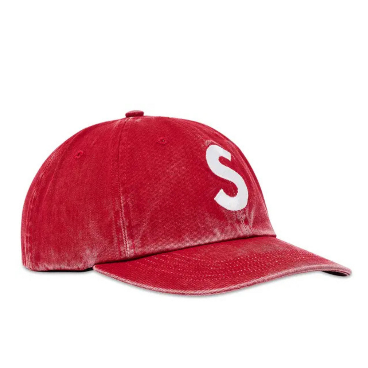 Supreme Pigment Coated S Logo 6-Panel (RED)