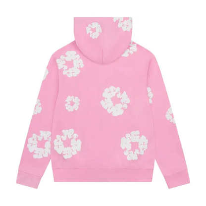 Denim Tears Cotton Wreath Zip Up Hoodie (PINK)
