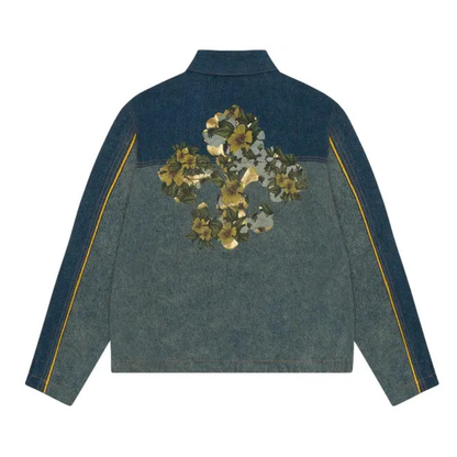 Denim Tears X Levis Cotton Fleur De-Lis Denim Track Jacket (JEANS)