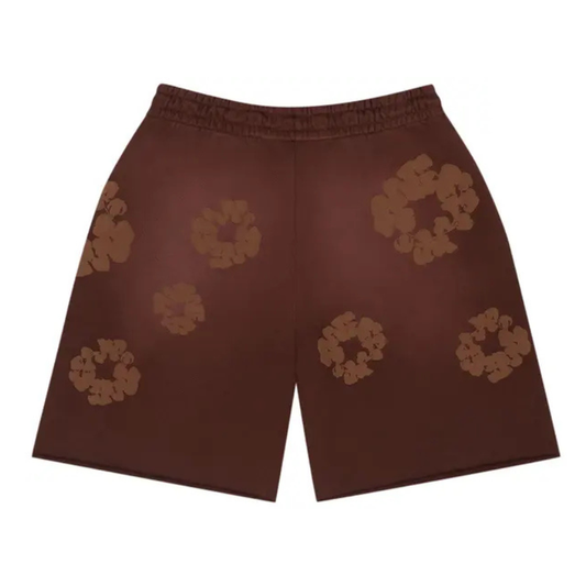 Denim Tears Mono Cotton Wreath Sweat Shorts (BROWN)