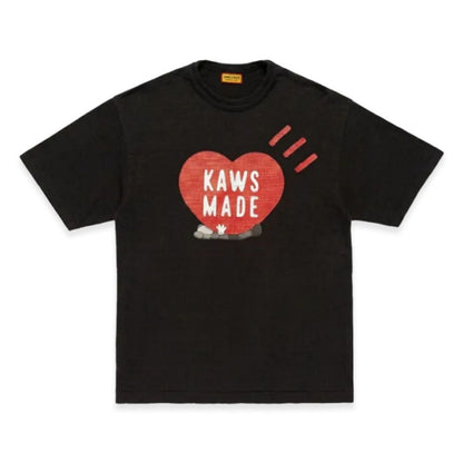 Human Made x KAWS Made Heart Graphic T-Shirt Bangkok Store Exclusive (BLACK)