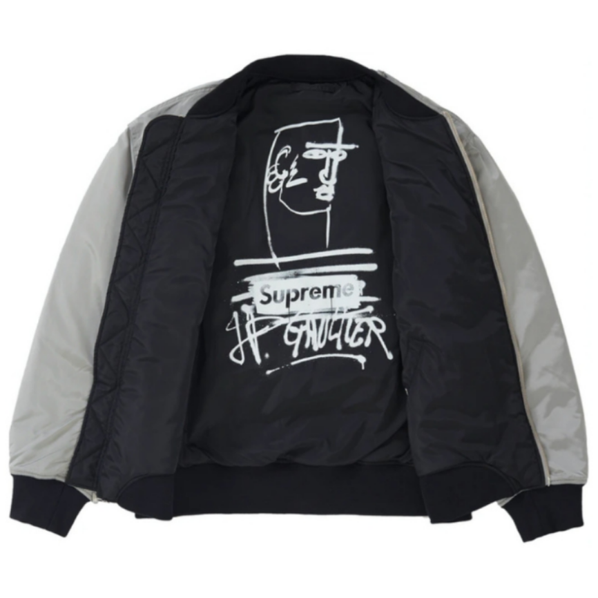 Supreme X Jean Paul Gaultier Reversible Backpack MA-1 (SILVER)