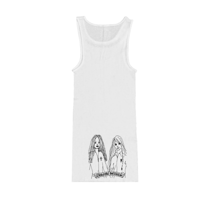 Chrome Hearts x Mayumi Foti Neck Logo Tank Top (WHITE)