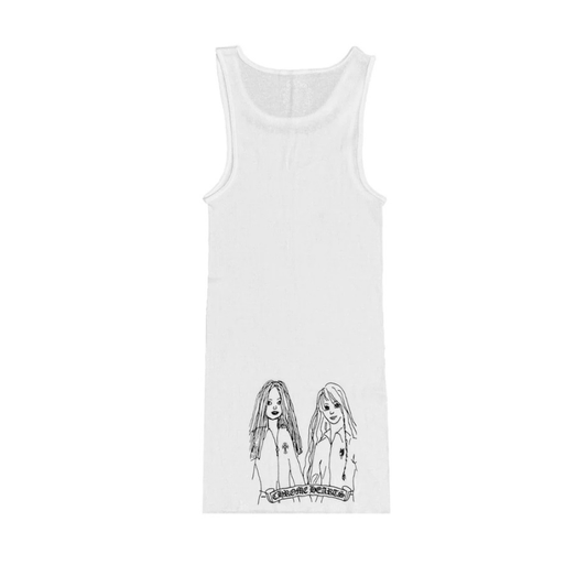 Chrome Hearts x Mayumi Foti Neck Logo Tank Top (WHITE)