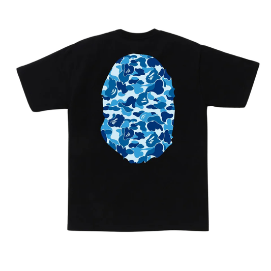 BAPE ABC Camo Big Ape Head Tee (BLACK/BLUE)