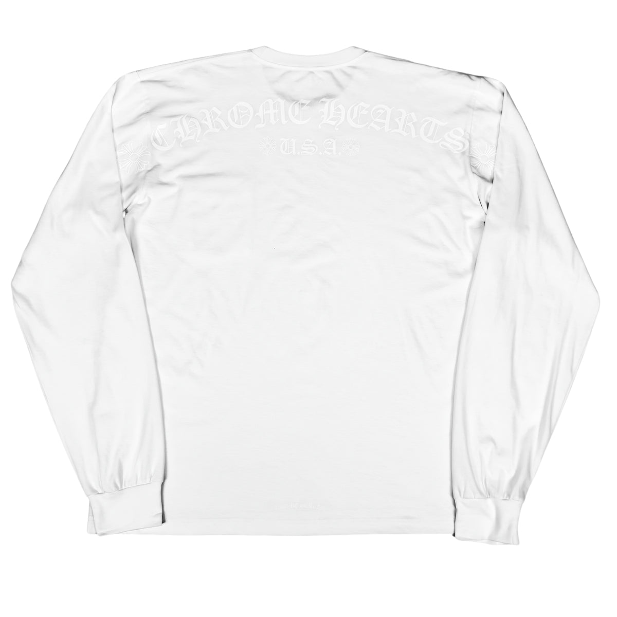 Chrome Hearts Pocket Crew L/S T-Shirt (WHITE/WHITE)