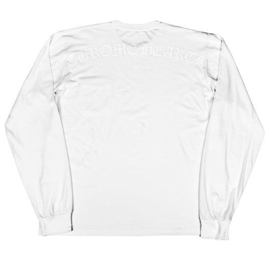 Chrome Hearts Pocket Crew L/S T-Shirt (WHITE/WHITE)