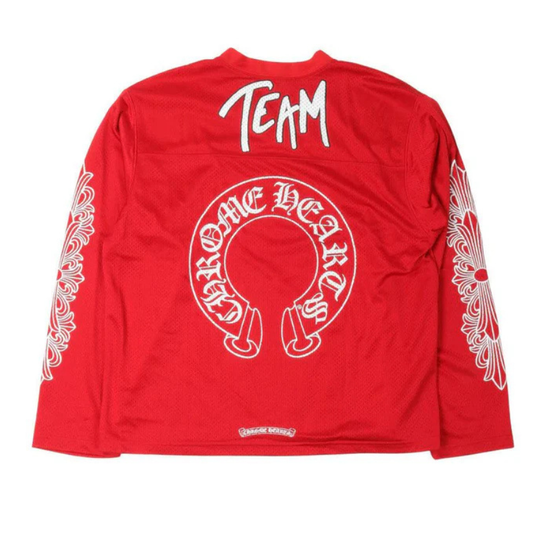 Chrome Hearts x Matty Boy Form Team Mesh Warm Up Hockey L/S Jersey (RED)