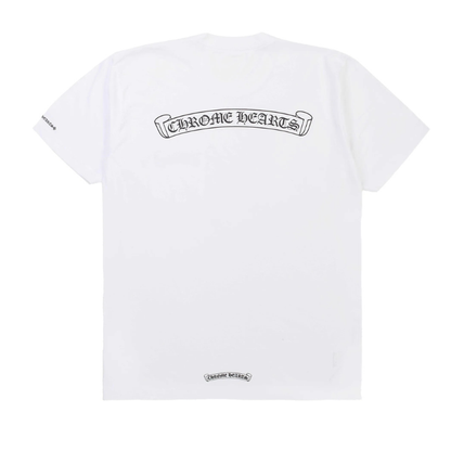 Chrome Hearts Scroll Logo T-Shirt (WHITE)
