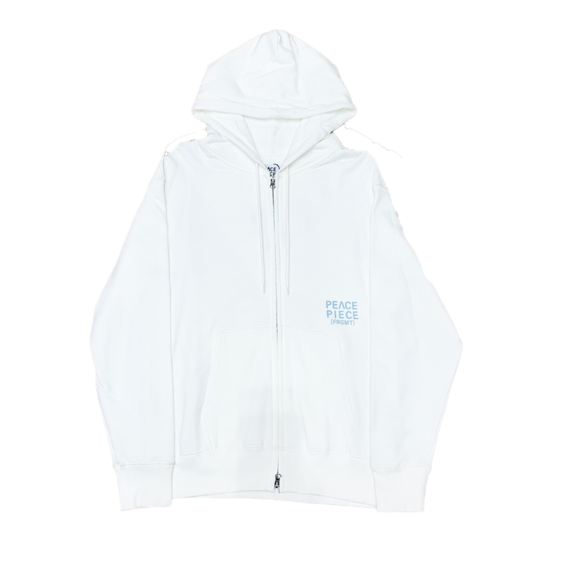 Peace Piece (Frgmt) Zip Hoodie White