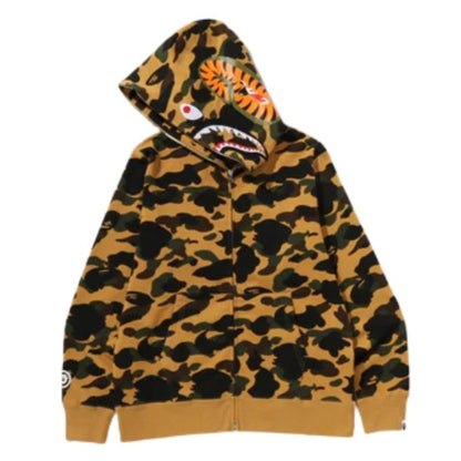 BAPE 1st Camo Shark Full Zip Hoodie (YELLOW)