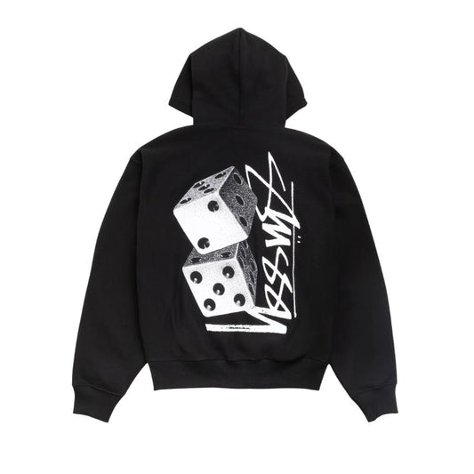 Stussy Zip Hoodie Tall Dice (BLACK)