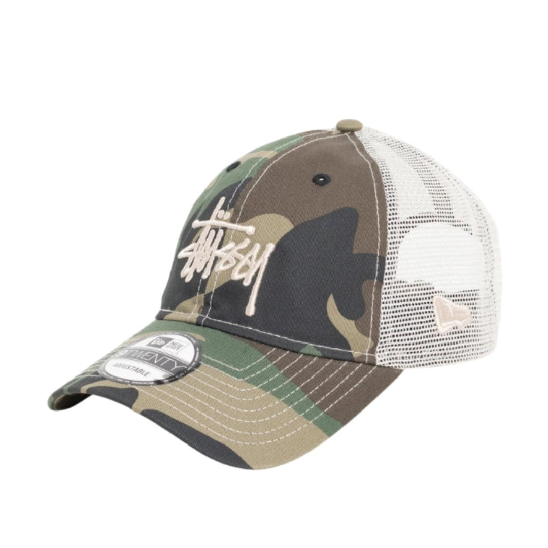 Stussy X New Era 9twenty 基本款卡车司机帽（丛林迷彩）