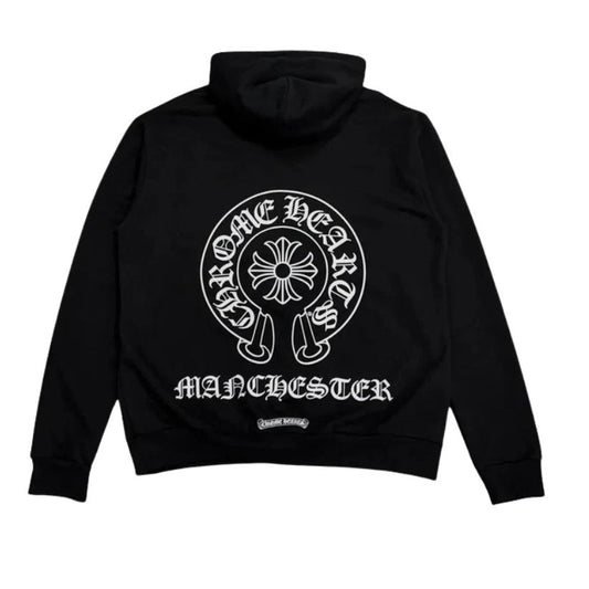 Chrome Hearts Manchester Exclusive Horseshoe Zip Up Hoodie (BLACK)