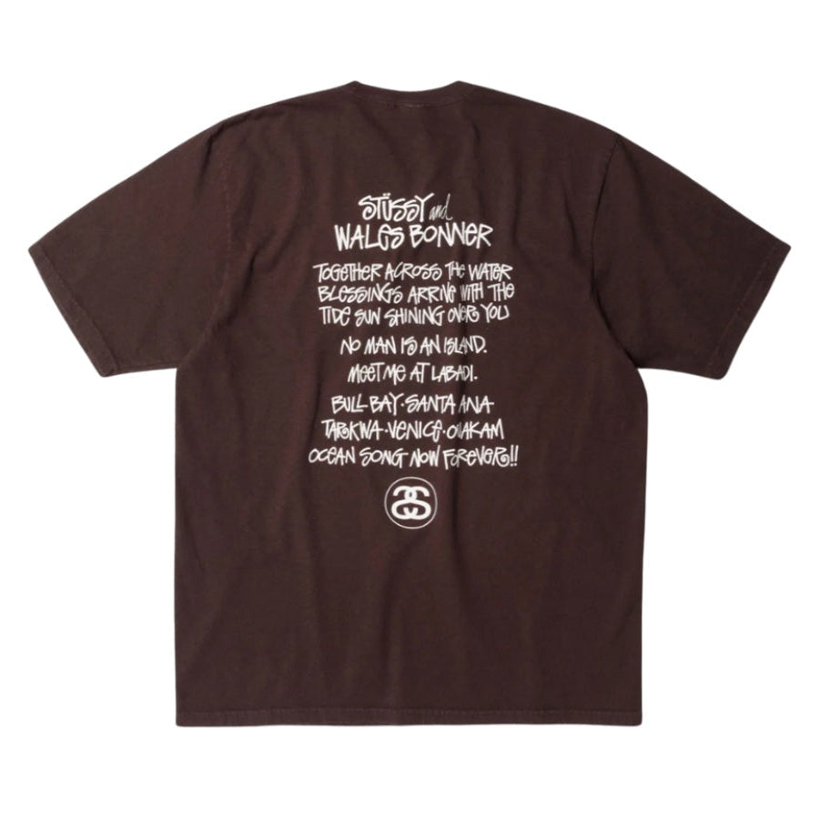 Stussy x Wales Bonner Tee Ocean song (BROWN)