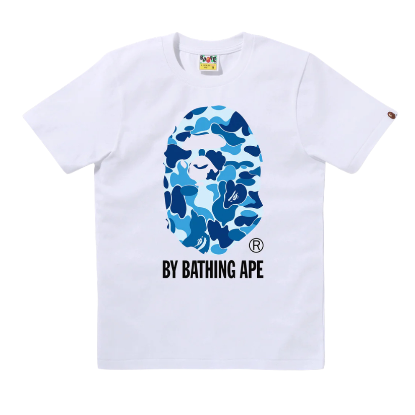 BAPE ABC Camo By Bathing Ape Tee (WHITE/BLUE) LADIES