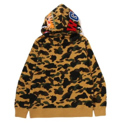 BAPE 1st Camo Shark Full Zip Hoodie (YELLOW)