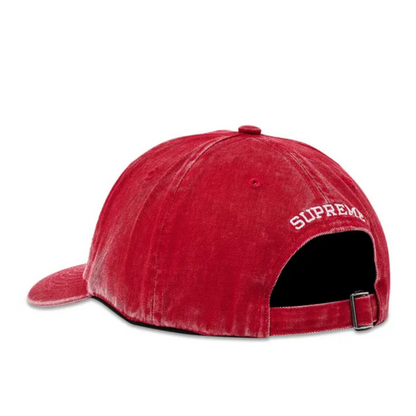 Supreme Pigment Coated S Logo 6-Panel (RED)