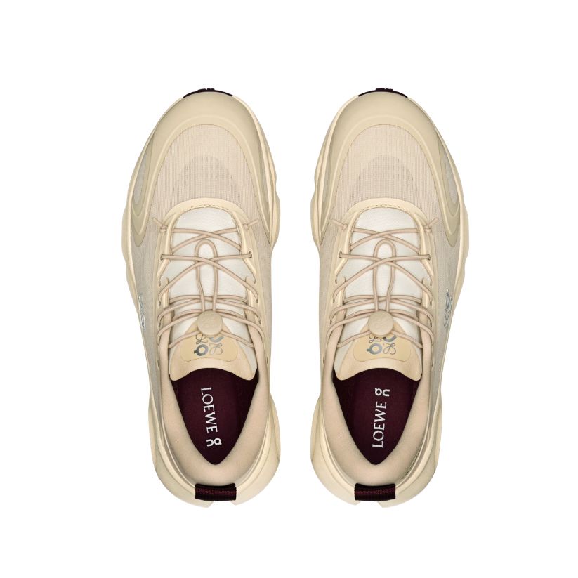 Loewe X On Cloudsolo sneaker (SAND/BURGUNDY)