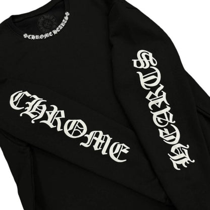 Chrome Hearts Neck Logo Crewneck (BLACK)