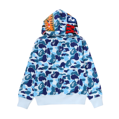 BAPE ABC Camo Shark Full Zip Hoodie (BLUE) LADIES