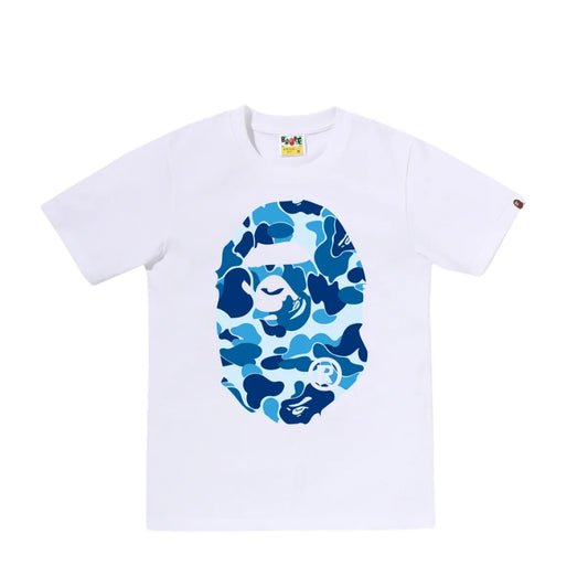 BAPE ABC Camo Big Ape Head Tee (WHITE/BLUE) LADIES