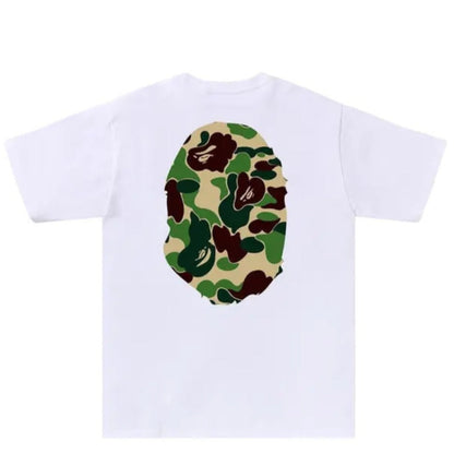BAPE ABC Camo Big Ape Head Tee (WHITE/GREEN)