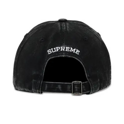 Supreme Pigment Coated S Logo 6-Panel (BLACK)