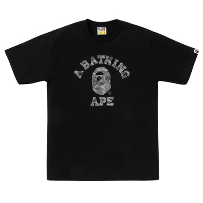 BAPE ABC Camo Reflective on College Tee (BLACK)