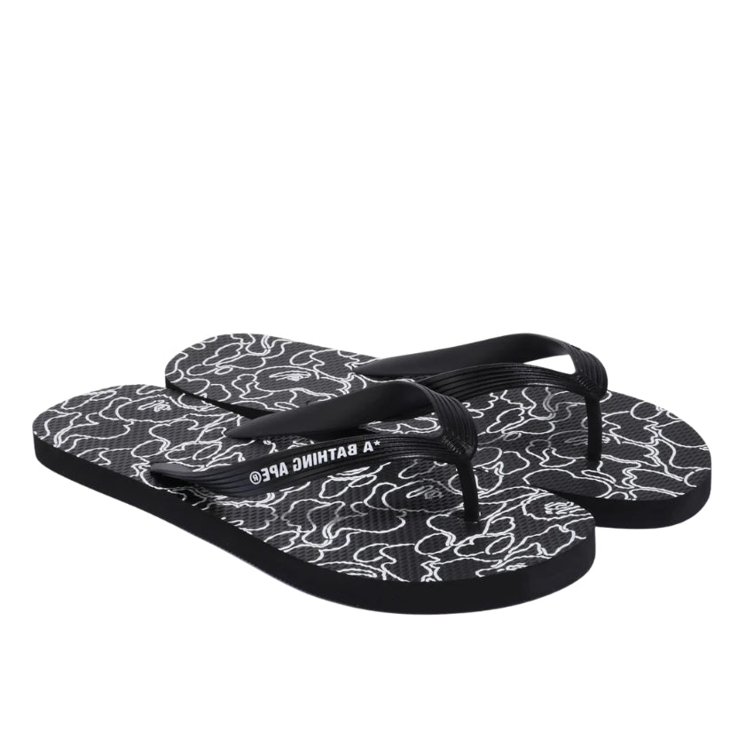 BAPE ABC Neon Camo Beach Sandal 2024 (BLACK)
