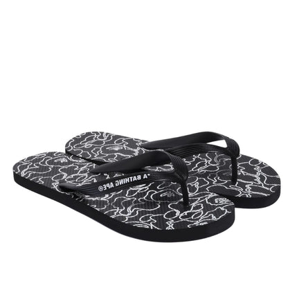 BAPE ABC Neon Camo Beach Sandal 2024 (BLACK)