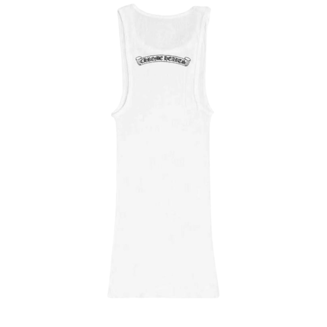 Chrome Hearts Neck Logo Tank Top (WHITE)