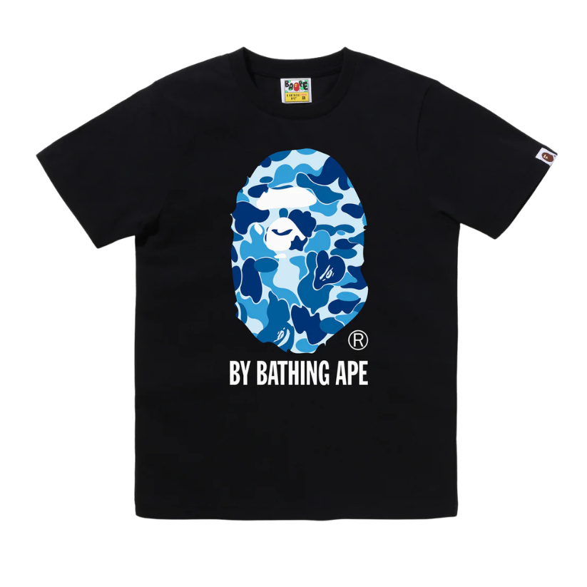 BAPE ABC Camo By Bathing Ape Tee (BLACK/BLUE) LADIES