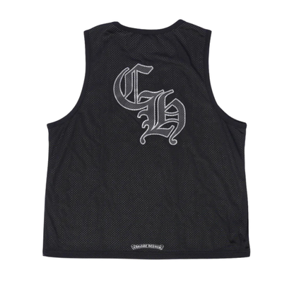 Chrome Hearts Reversible Mesh Warm Up Basketball Jersey (BLACK)