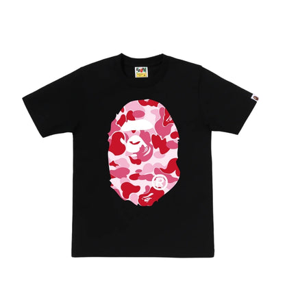 BAPE ABC Camo Big Ape Head Tee (BLACK/PINK) LADIES