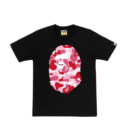 BAPE ABC Camo Big Ape Head Tee (BLACK/PINK) LADIES